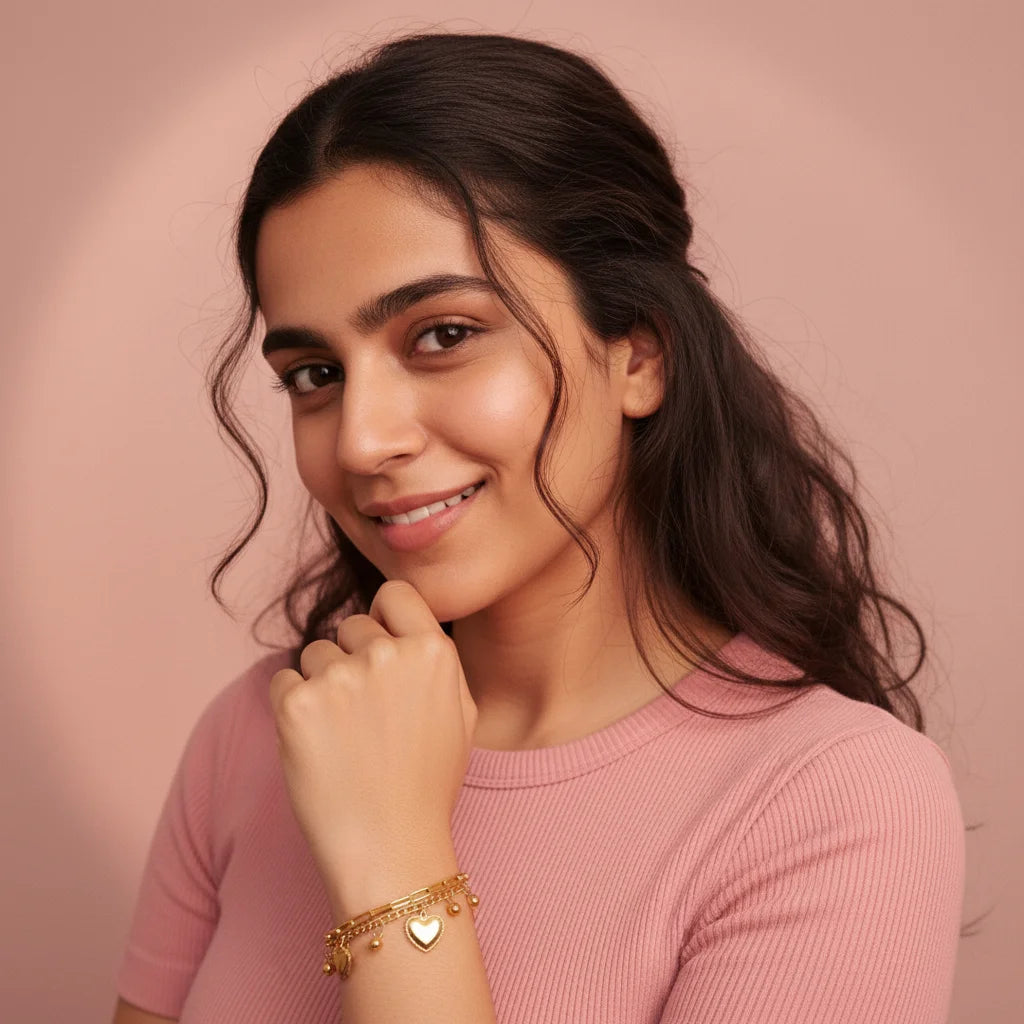 Own Heart | Golden Heart Bracelet