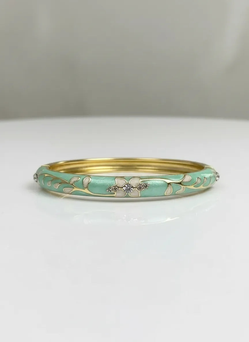 QUIET STRENGTH | Mint Floral Bangle