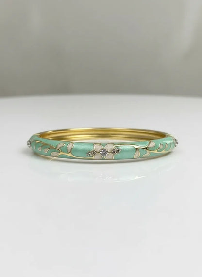 QUIET STRENGTH | Mint Floral Bangle