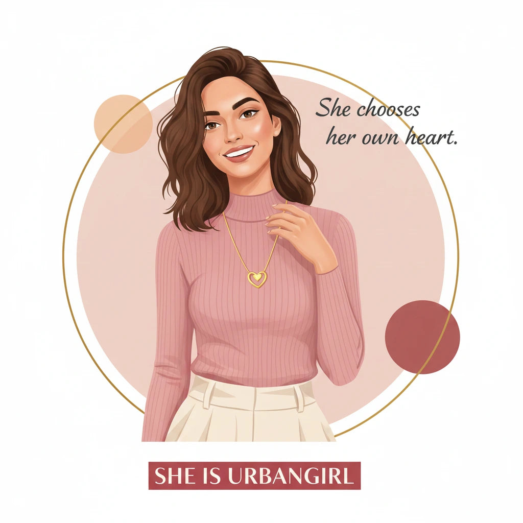 Open Heart Necklace — Illustrated Muse