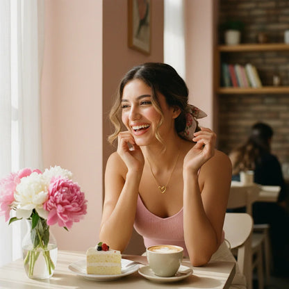 Open Heart Necklace — Real-World Lifestyle