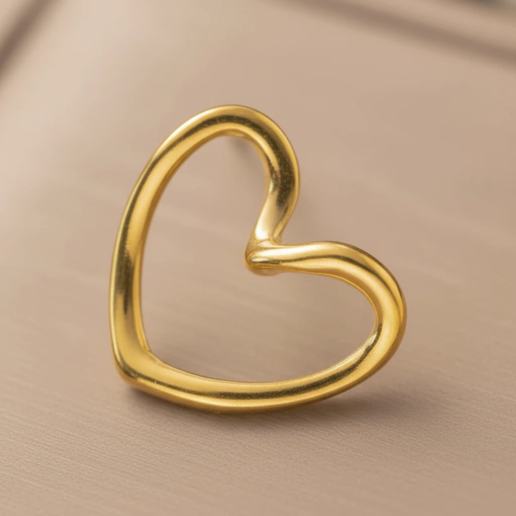 Open Heart Studs — Detail Zoom