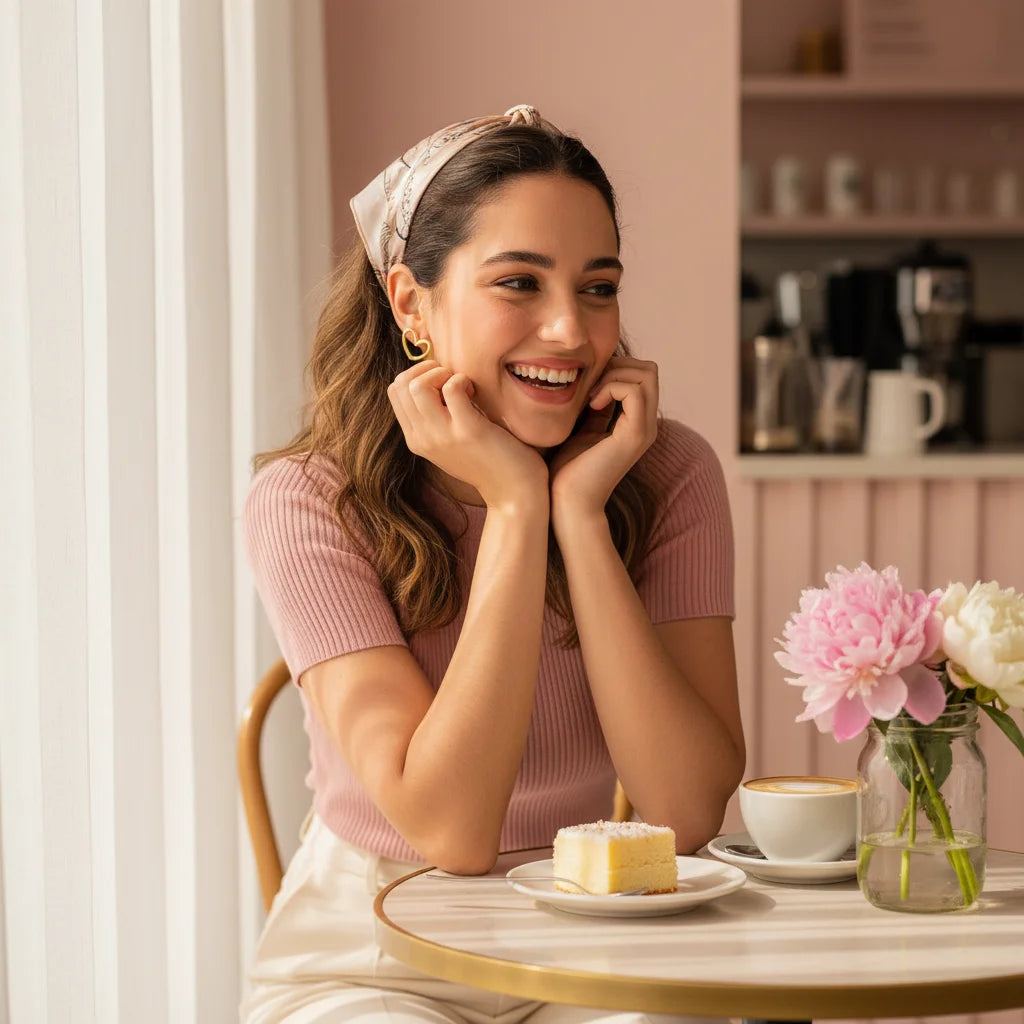 Open Heart Studs — Real-World Lifestyle