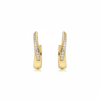 REFINED DEFIANCE | Pave Curve Earrings