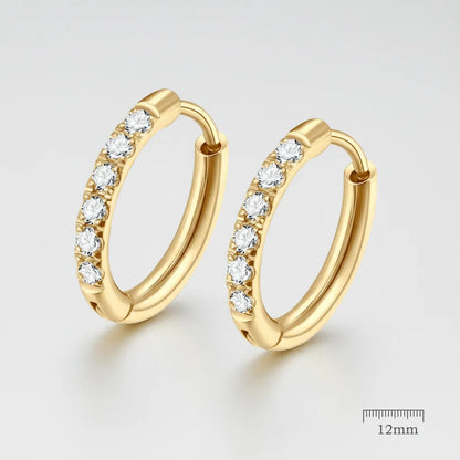 Her Own Shine | Pave Hoop Earrings