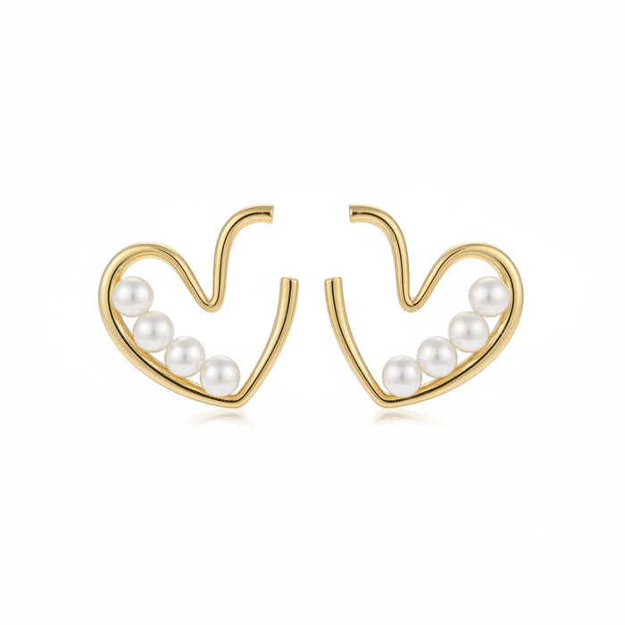 Pearl Heart Hoops | GENTLE POWER