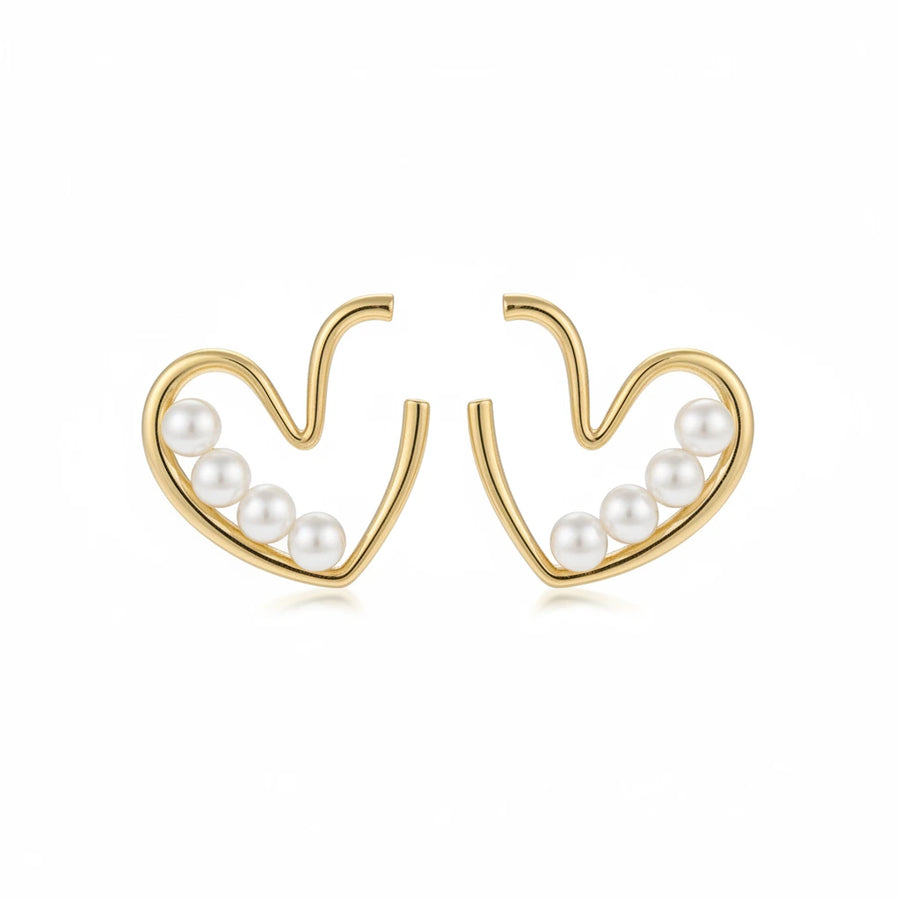 Pearl Heart Hoops | GENTLE POWER