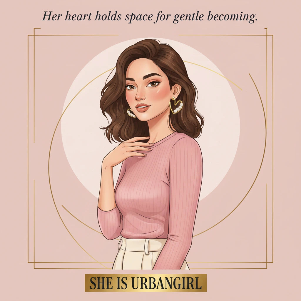 Pearl Heart Hoops — Illustrated Muse