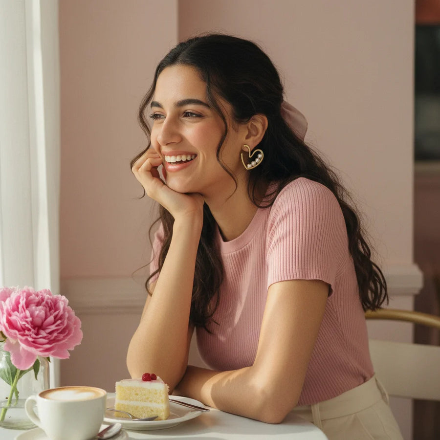 Pearl Heart Hoops | GENTLE POWER