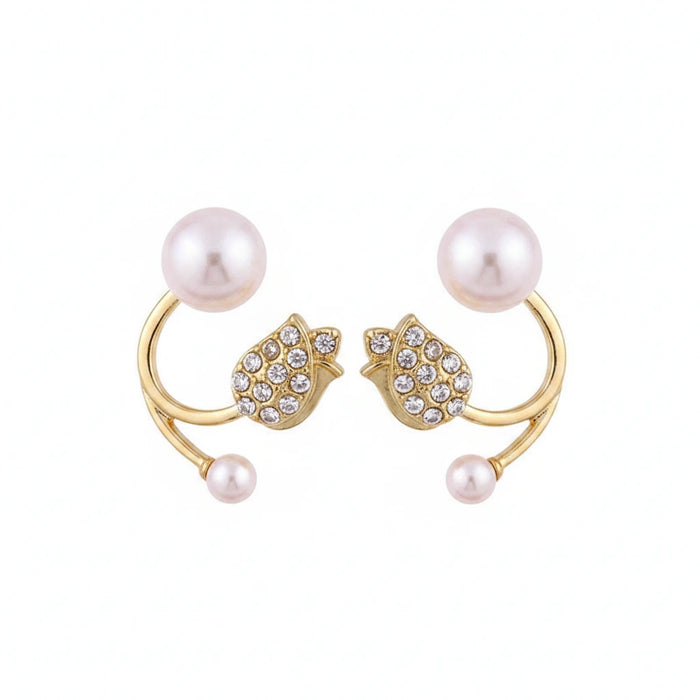 Pearl Tulip Ear Jackets | UNFURLING GRACE