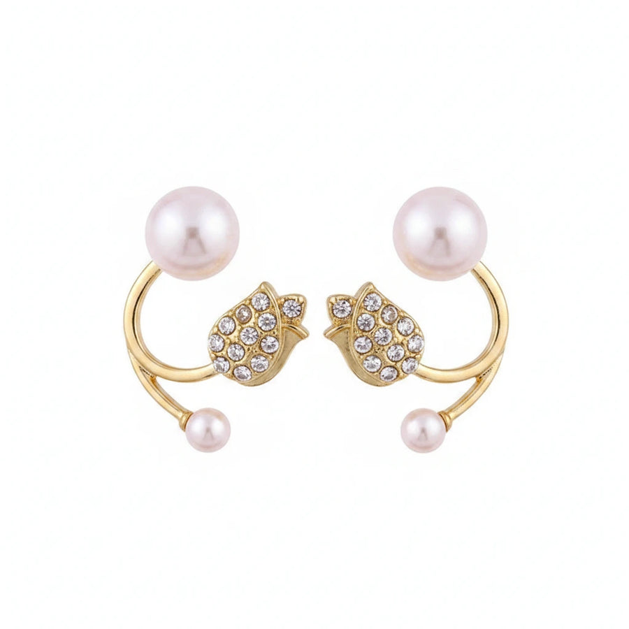 Pearl Tulip Ear Jackets | UNFURLING GRACE
