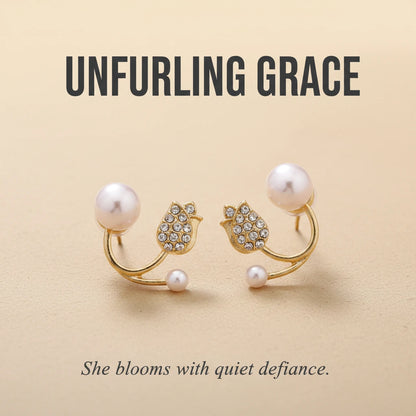 Pearl Tulip Ear Jackets — Signature Card V2