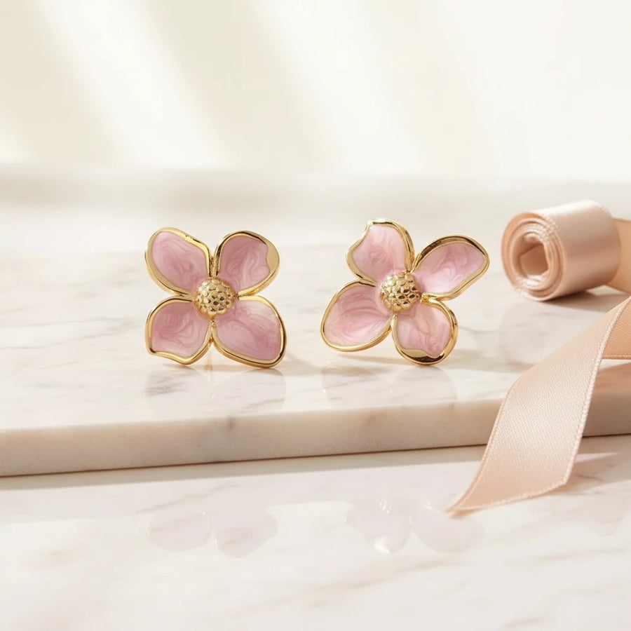 Pink Petal Earrings | GENTLE BLOOM