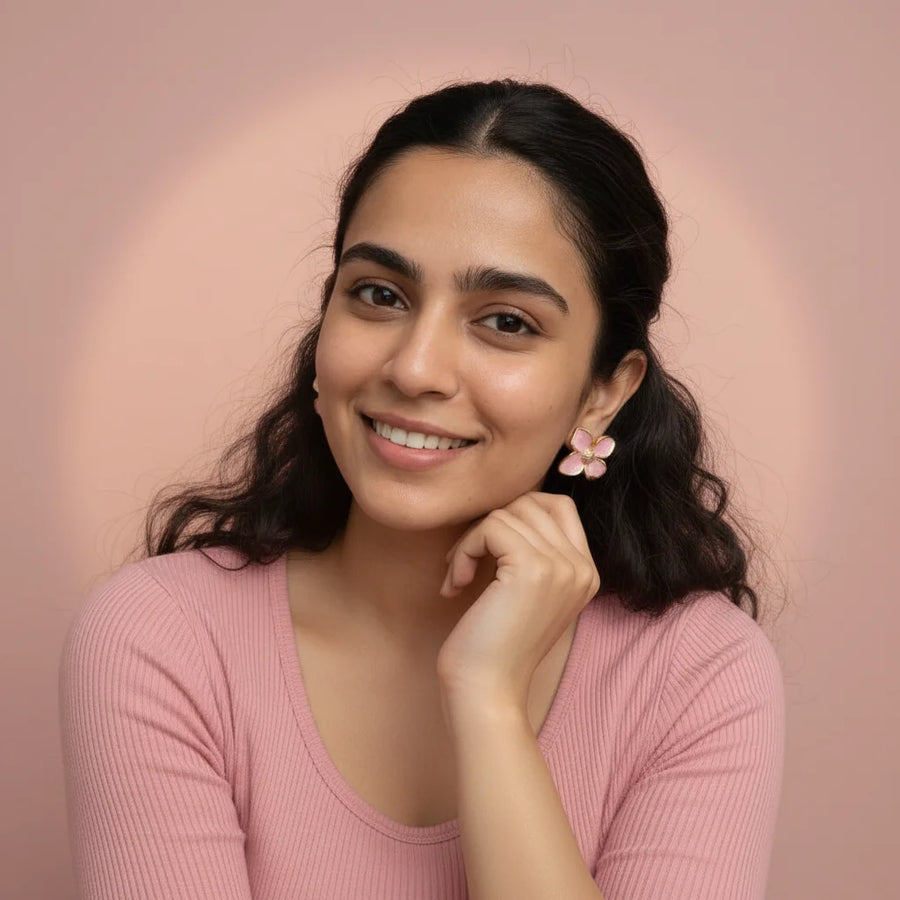 Pink Petal Earrings | GENTLE BLOOM