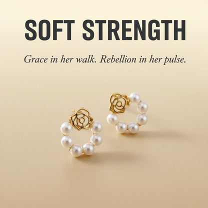 Rose Pearl Studs — Signature Card V2