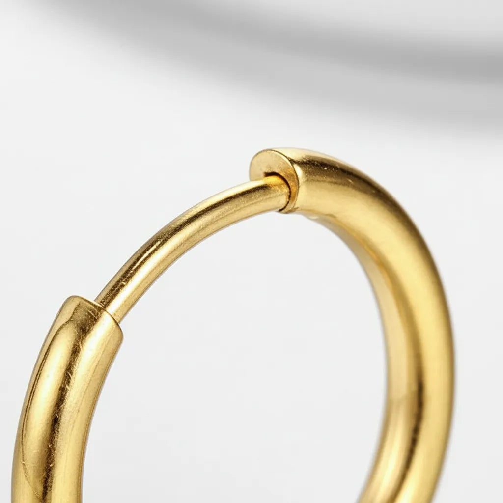QUIET CONFIDENCE | Sleek Gold Hoops