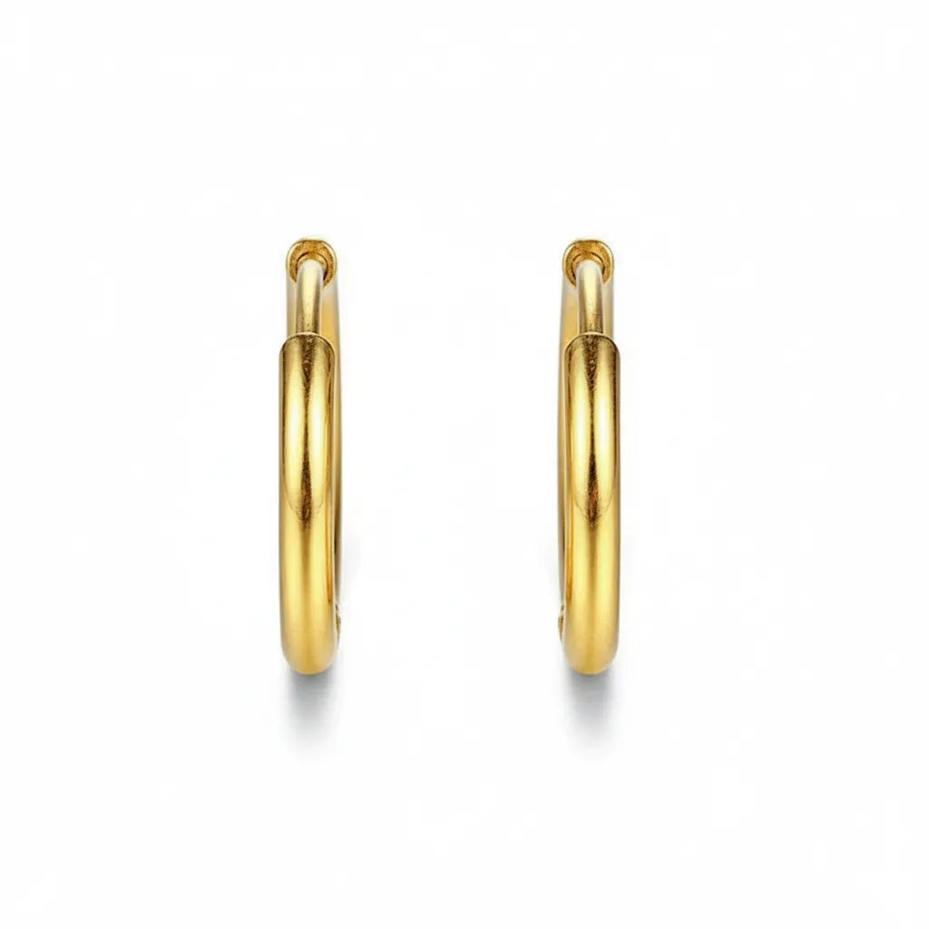QUIET CONFIDENCE | Sleek Gold Hoops