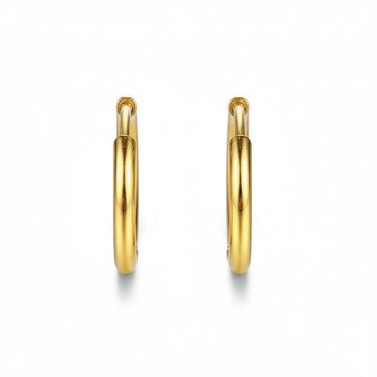 QUIET CONFIDENCE | Sleek Gold Hoops