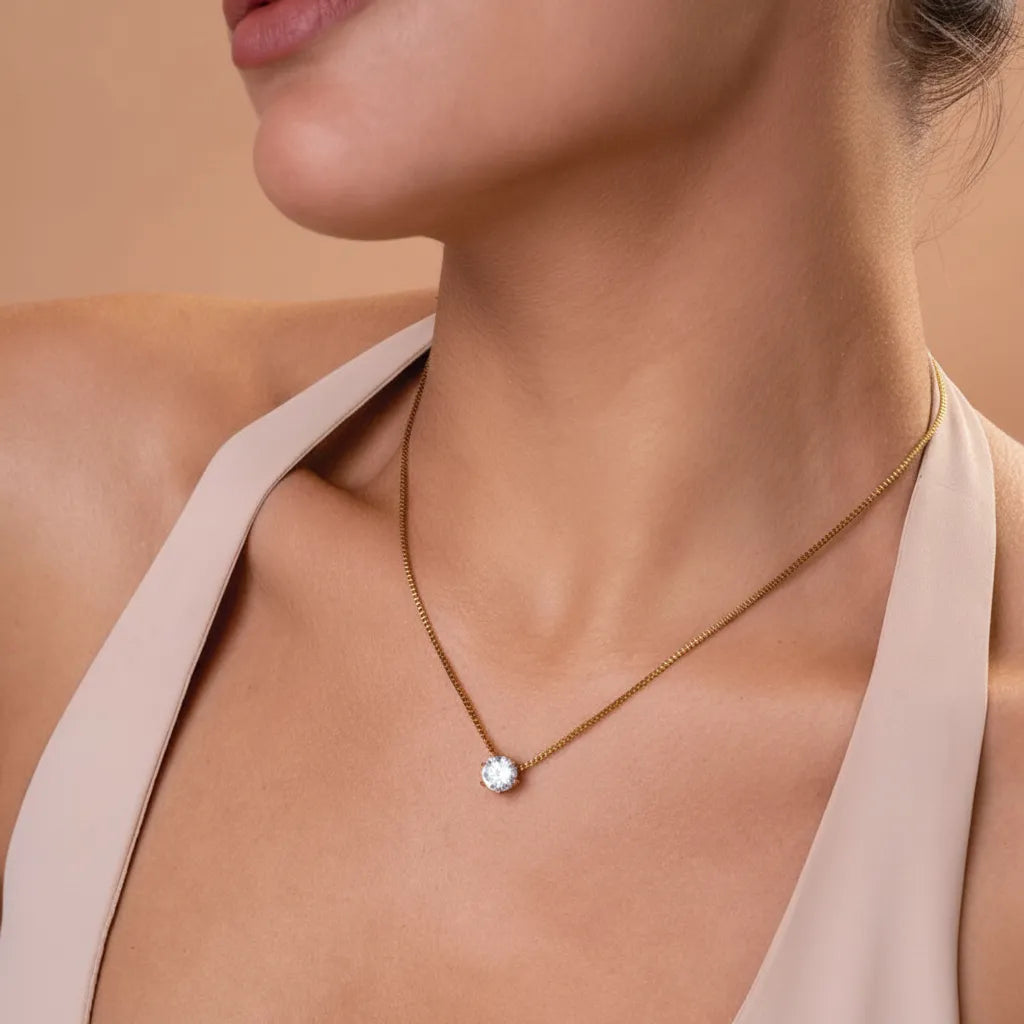 Unshaken | Solitaire Pendant Necklace