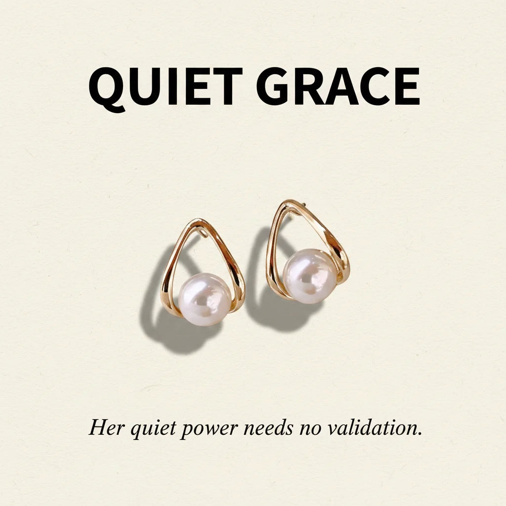 Teardrop Pearl Studs — Signature Card