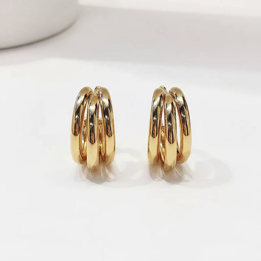 Triple Layer Hoops — Front Close-up