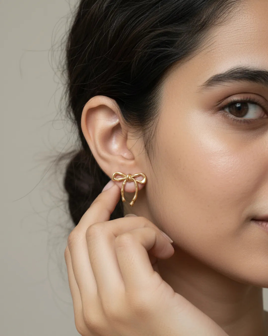 Sweet, Not Small | Sculpted Bow Studs