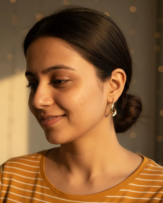 Curved Confidence | Twisted Sculptural Hoops