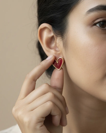 Choose You | Red Heart Studs