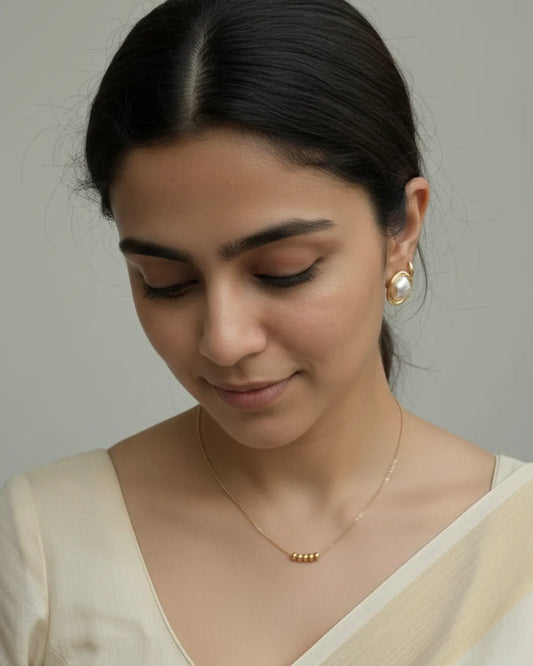 As She Is | Baroque Pearl Stud Earrings