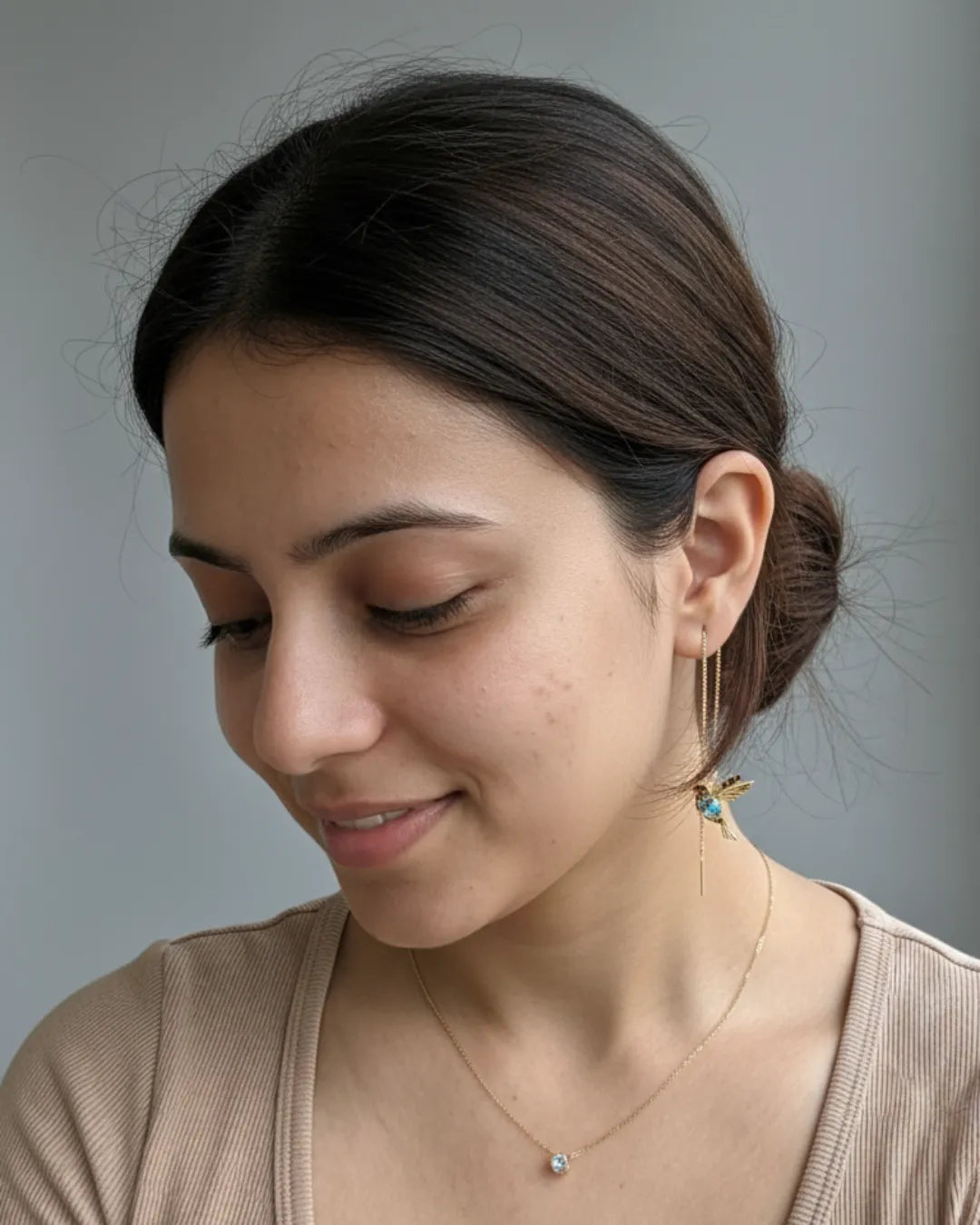 Skybound | Blue Bird Threader Earrings