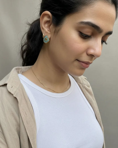 Whole Within | Sun Moon Enamel Studs
