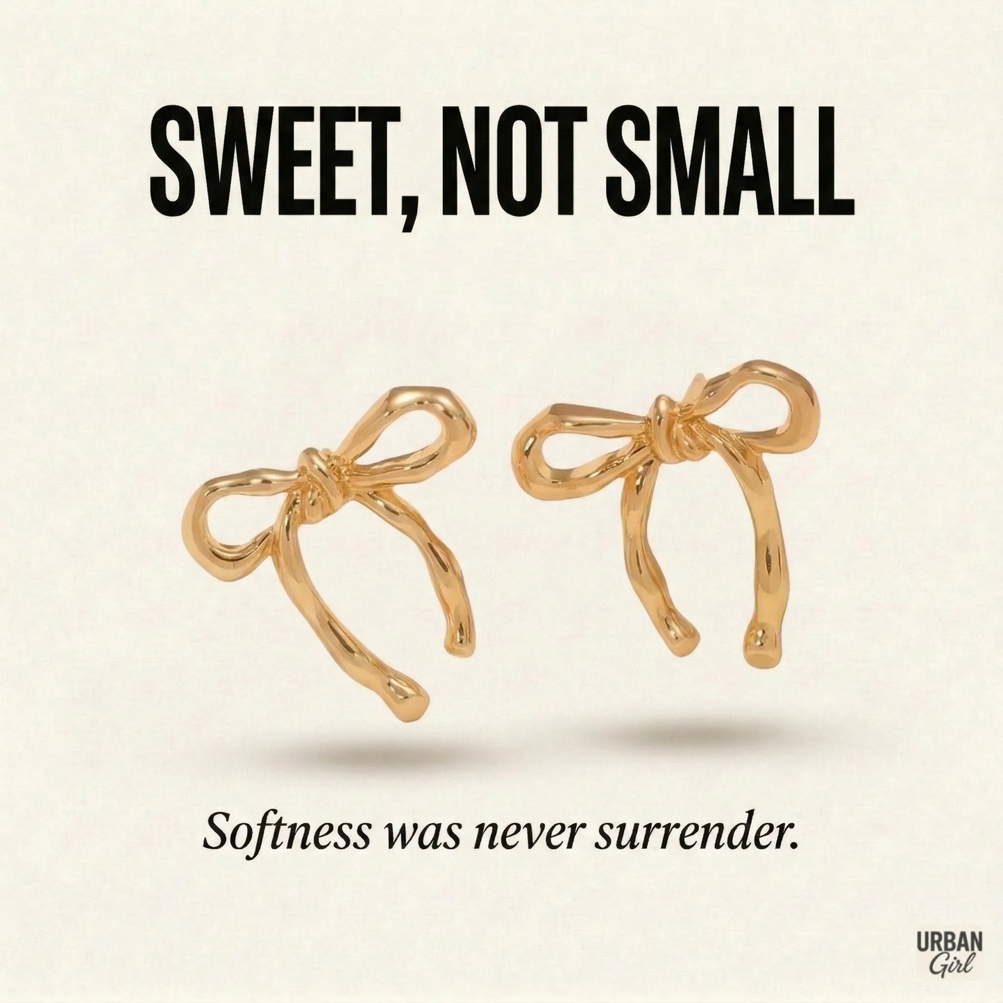 Sweet, Not Small | Sculpted Bow Studs