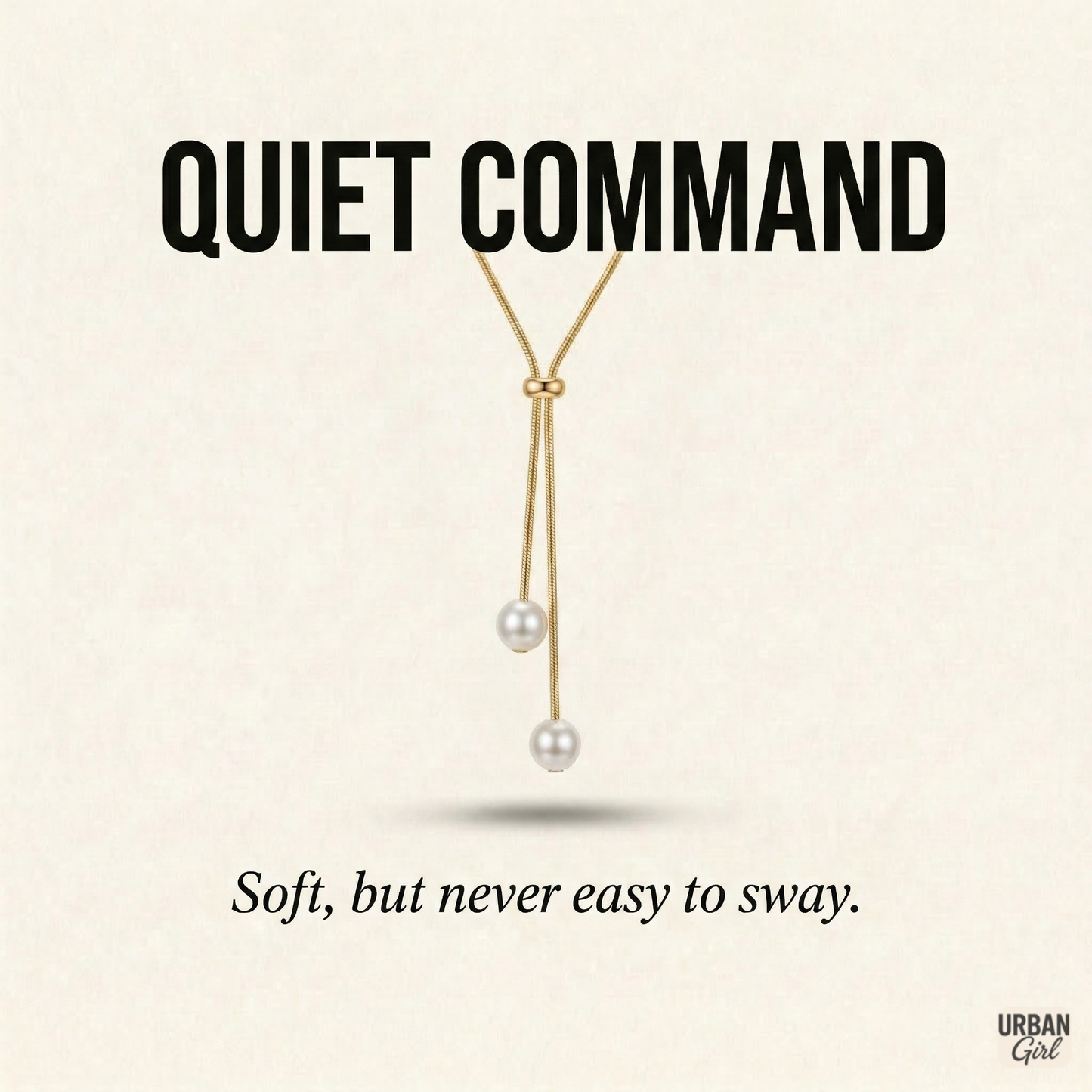 Quiet Command | Pearl Drop Y-Necklace
