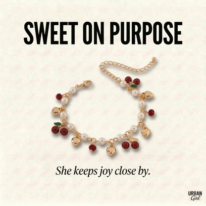 Sweet On Purpose | Cherry Charm Bracelet