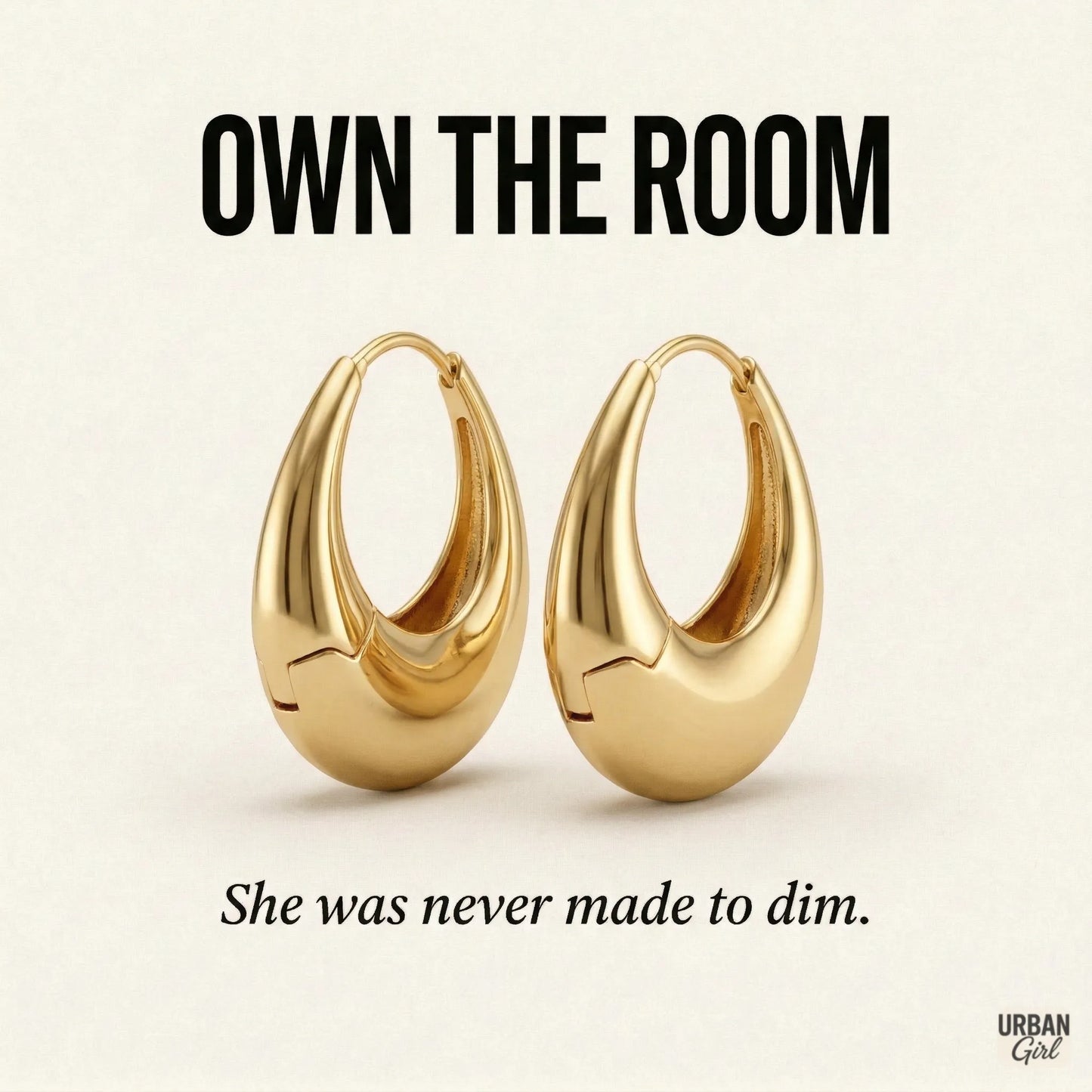 Own The Room | Bold Domed Hoops