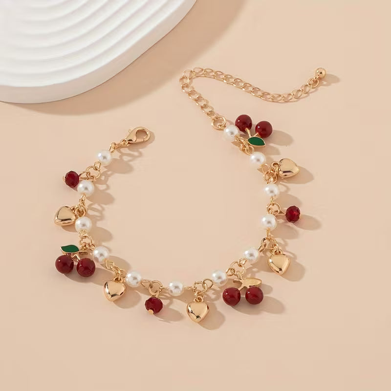 Sweet On Purpose | Cherry Charm Bracelet