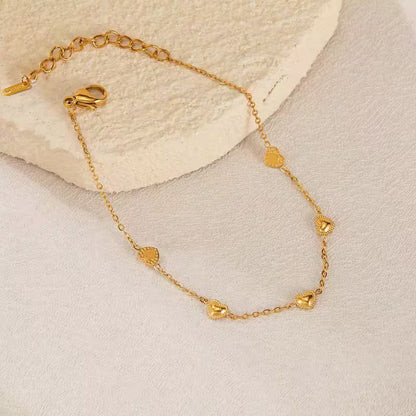 Love, On Repeat | Double Heart Chain Bracelet