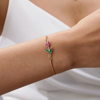 Bloom For You | Tulip Charm Bracelet