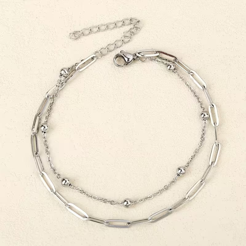 Set The Tone | Dual Chain Link Bracelet