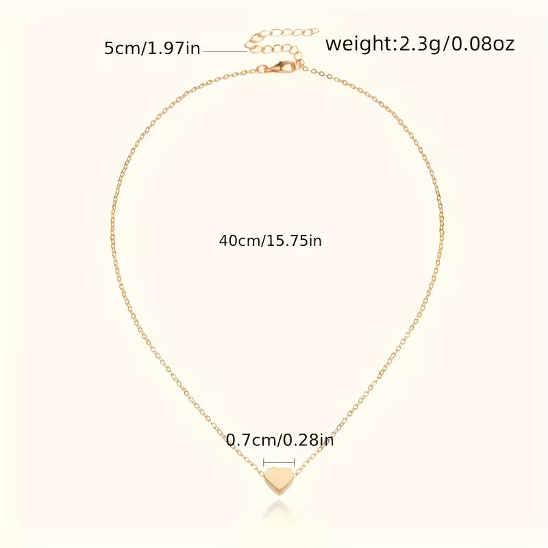 Keep Your Heart | Minimal Heart Pendant Necklace