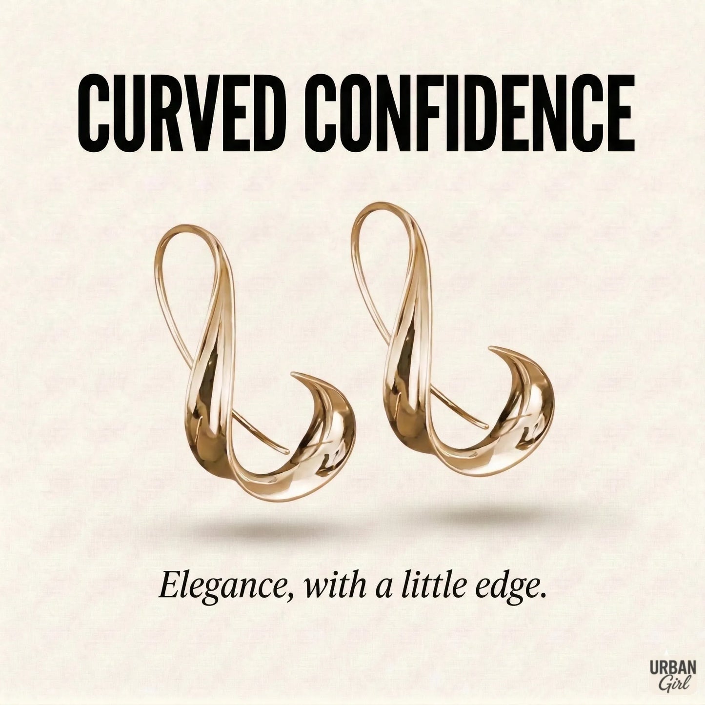 Curved Confidence | Twisted Sculptural Hoops