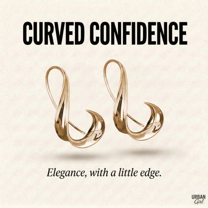 Curved Confidence | Twisted Sculptural Hoops