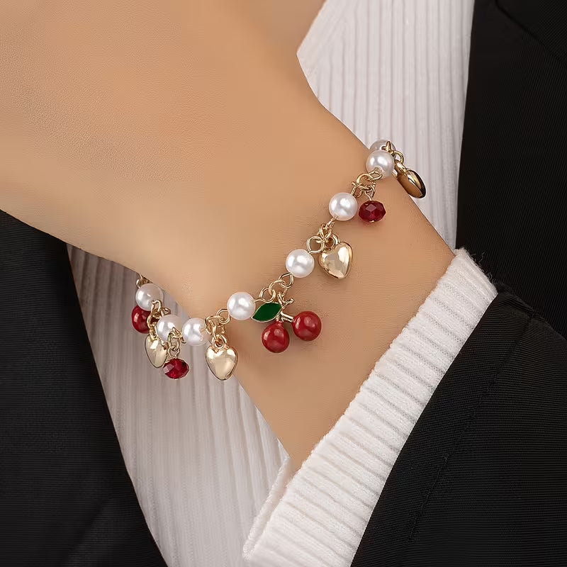 Sweet On Purpose | Cherry Charm Bracelet