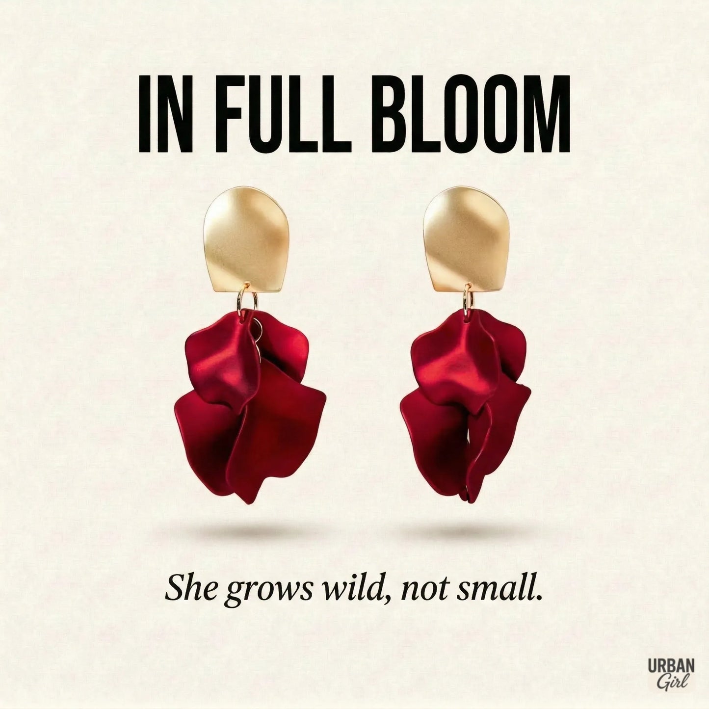 In Full Bloom | Green Petal Statement Earrings