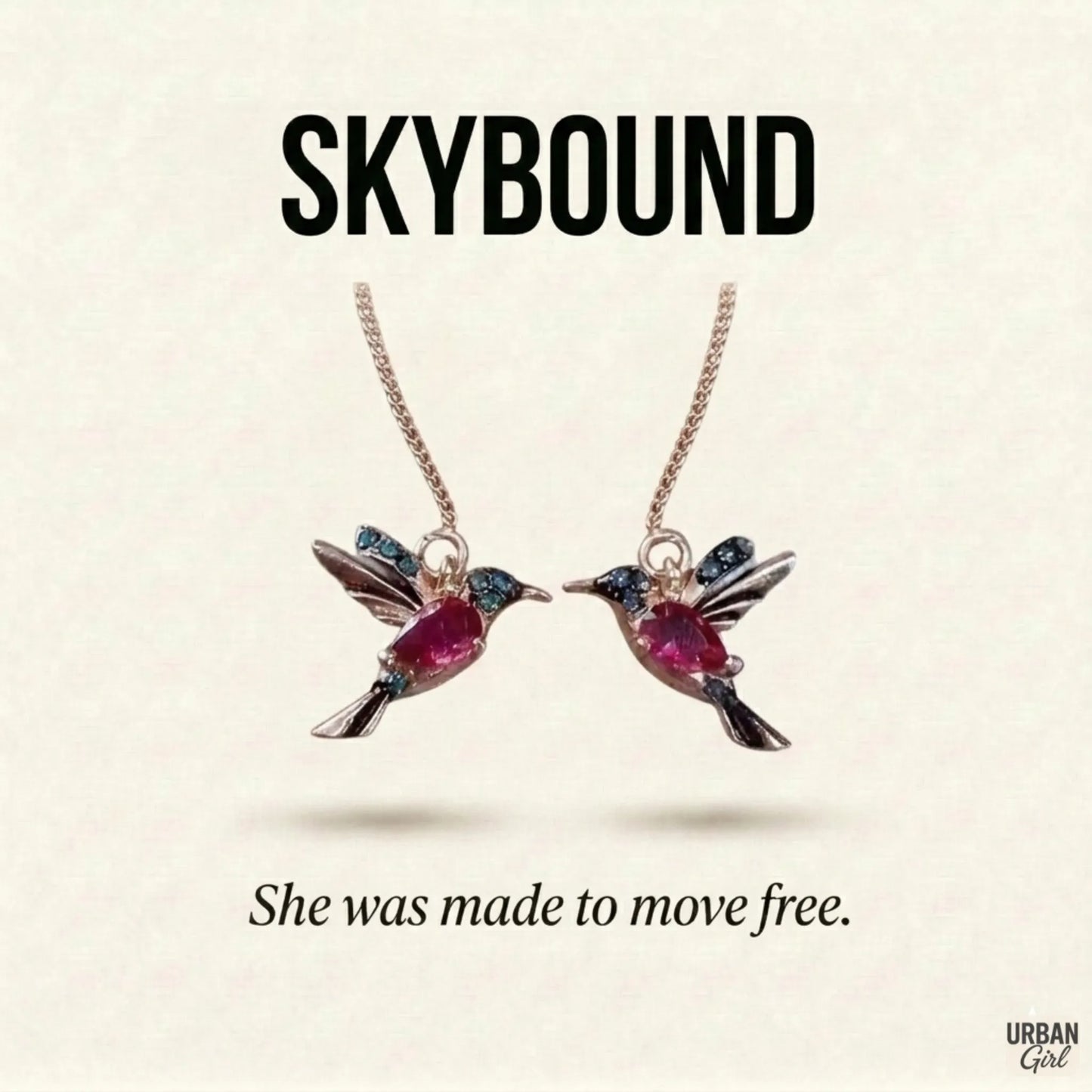 Skybound | Blue Bird Threader Earrings