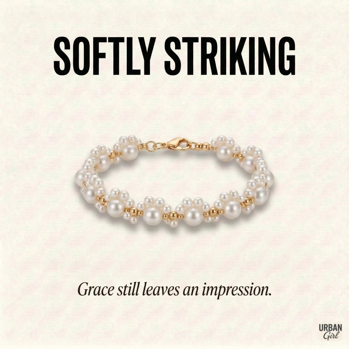 Softly Striking | Pearl Cluster Bracelet